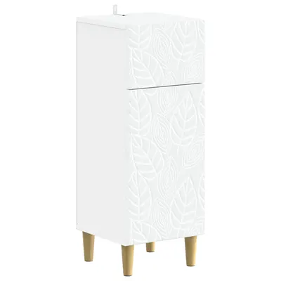 vidaXL Dulap de Depozitare pentru Baie DELFT Alb 30 x 31 x 80 cm