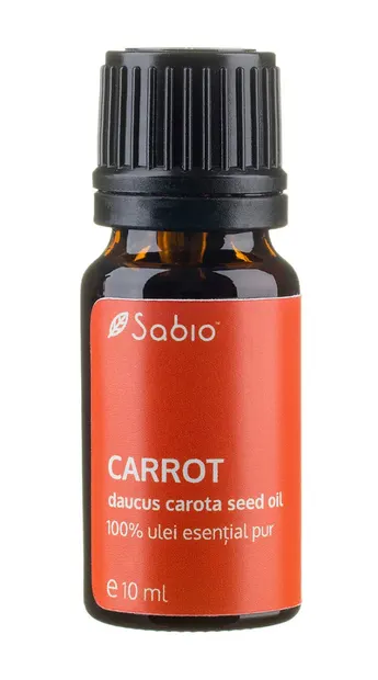 Ulei esential pur de morcov (daucus carota seed oil), 10ml, Sabio