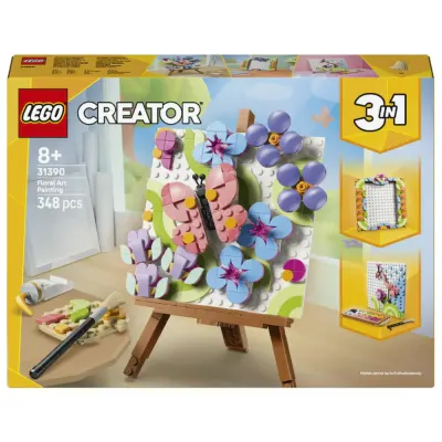 Lego Creator 3 in 1 - Tablou decorativ cu arta florala (31390)