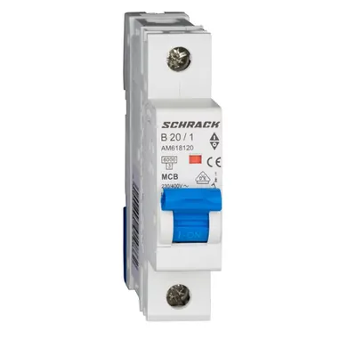 Intreruptor automat modular (MCB) AMPARO 6kA, B 20A, 1-pol