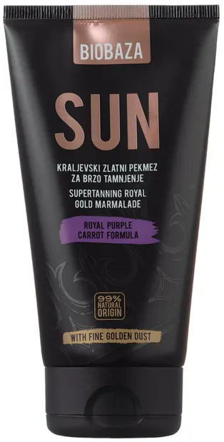 Biobaza Sun Marmeladă pentru bronz cu particule aurii, 150 ml