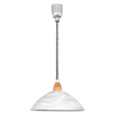 Lampa suspendata LORD 2 silver, satin nickel, beech 220-240V,50/60Hz IP20
