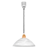 Lampa suspendata LORD 2 silver, satin nickel, beech 220-240V,50/60Hz IP20