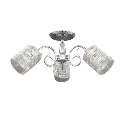 Lustra Zarya Crom+Alb 3xE27 60W
