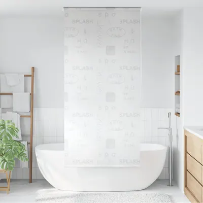 vidaXL Roletă perdea de duș 80x240 cm Imprimeu Splash