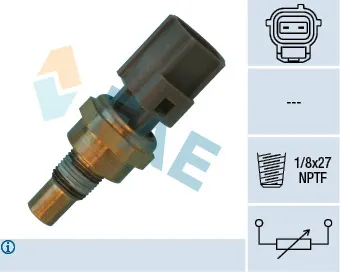Senzor temperatura lichid racire (numar pini: 2, maro) FORD COUGAR, MONDEO II, TRANSIT, TRANSIT TOURNEO; FORD USA ESCORT 1.6-2.0CNG intre 1994-2002