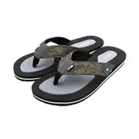 Șlapi flip-flop bărbați, Perletti, negru cu gri, 42 EU