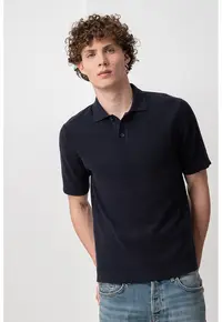 Tricou polo din bumbac Stony - Albastru ultramarin