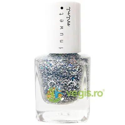 Oja pe Baza de Apa pentru Copii cu Parfum de Vanilie - Glitter Silver Dreamer 5ml