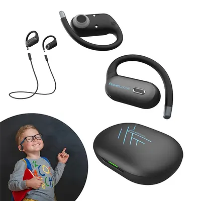 PowerLocus Casti pentru copii, Wireless Open-Ear Jumpy, Blue