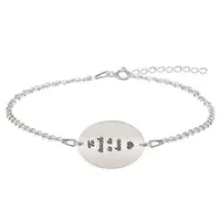 Master - Bratara personalizata absolvire "To teach is to love" din argint 925
