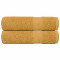 Gossi prosoape de dus 2 buc aur 70x140 cm 360 g/m2 100% bumbac
