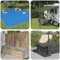 vidaXL Împătură cu ochiuri albastru 4 x 5 m 90 gsm PE