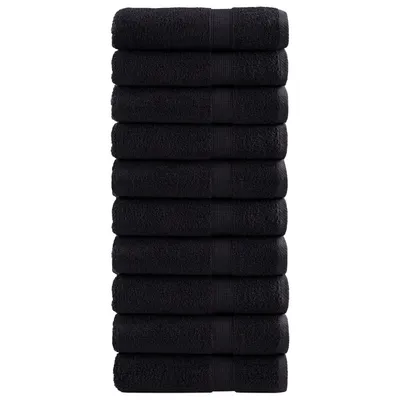 Gossi prosoape de dus premium solund 10 buc. negru 70x140 cm 600 gsm