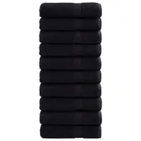 Gossi prosoape de dus premium solund 10 buc. negru 70x140 cm 600 gsm