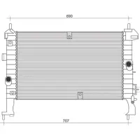 Radiator, racire motor MAGNETI MARELLI 350213972000