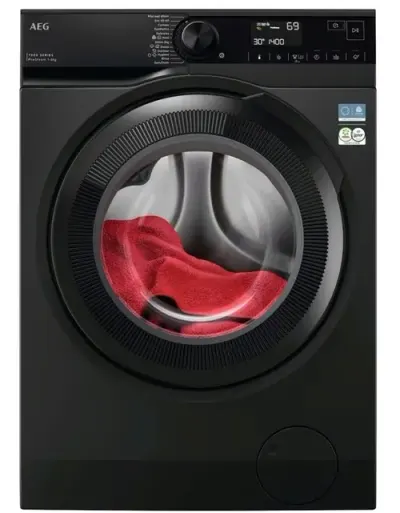 Masina de spalat rufe frontala AEG LFR73844E, 8 kg, 1400rpm, Clasa A, Motor Eco Inverter, ProSense+ProSteam (Argintiu inchis)