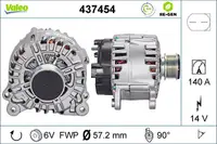 Alternator (14v, 140a) Potrivit Audi A1, A3, A4 B6, A4 B7, A8 D4, Q3, Tt; Chrysler Sebring; Dodge Avenger, Caliber, Journey; Ford Galaxy I; Jeep Compass, Patriot; Seat Alhambra 1.0-4.2 09.95-