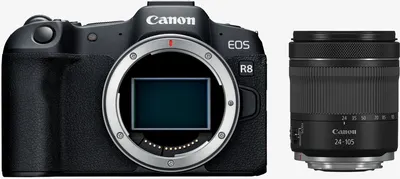 Aparat foto Canon - EOS R8 + obiectiv RF 24-105 mm, f/4-7.1 IS STM