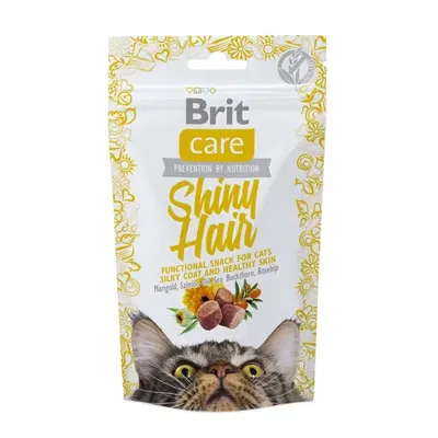 Brit Care Cat Snack Shiny Hair, 50 g
