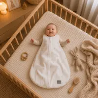 Sac de dormit din muselina cu 2 fete 0-4 luni 1 Tog XXS Nature Sleepee