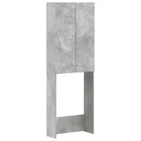vidaXL Dulap pentru toaletă DELFT Gri Beton 66 x 25,5 x 190 cm