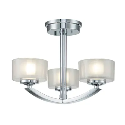 Plafoniera Meridian 3 Light Semi-flush Mount