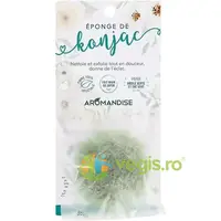 Burete Natural din Konjac cu Argila Verde si Ceai Verde 1buc