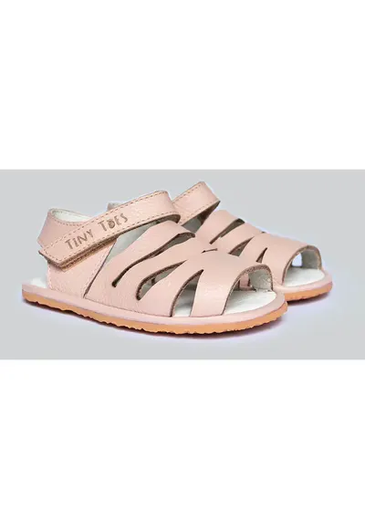 Sandale Barefoot din piele naturala - Taylla - Roz - Roz