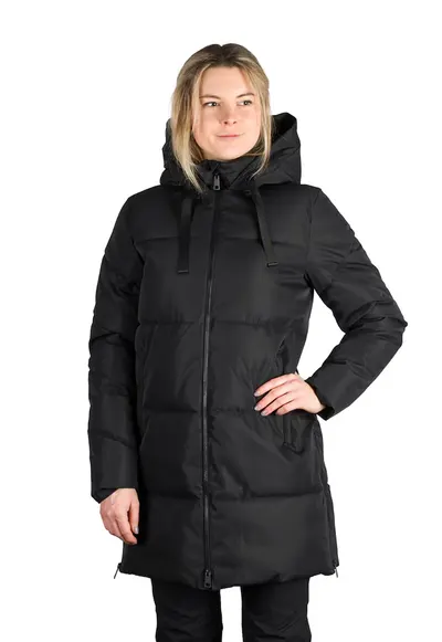Jacheta scurta cu gluga Arya - Negru