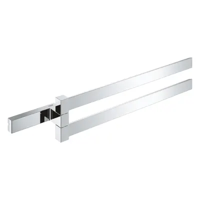 Bara de prosop dubla Grohe Selection Cube 40768000, Crom