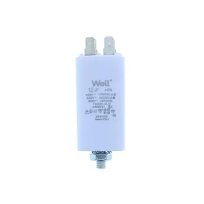 Condensator pornire motor 400V 12uF cu pin, Well