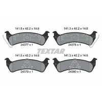 Set placute frana, frana disc TEXTAR 2437701
