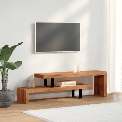 vidaXL Comoda TV, lemn masiv de acacia