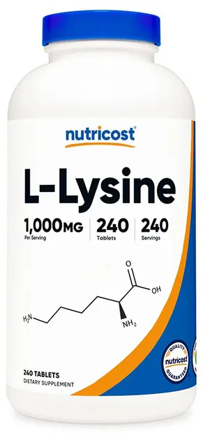 L-Lysine, 1000 mg, 240 tablete, Nutricost