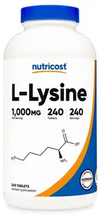 L-Lysine, 1000 mg, 240 tablete, Nutricost