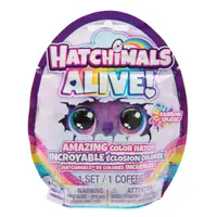 Figurina surpriza in ou, Hatchimals Alive, Rainbow Splash, 6069900
