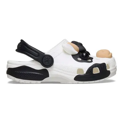 Saboti Crocs Toddler IAM Cow Clog Alb - White