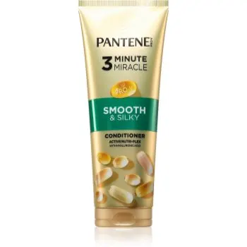 Pantene 3 Minute Miracle Smooth&Silky Balsam intens , 3 minute pentru par deteriorat