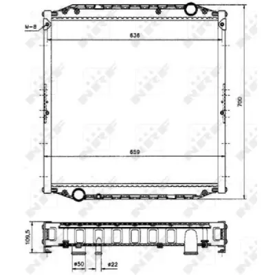 Radiator, racire motor NRF 51569A