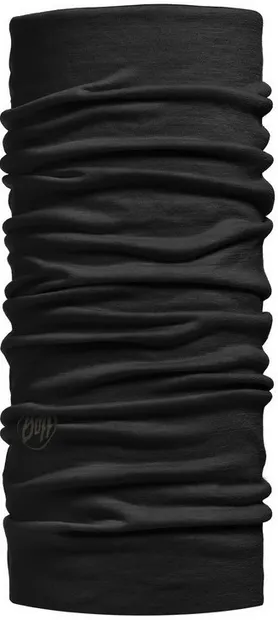 Eșarfă de cap BUFF - Light Weight Merino Wool, negru
