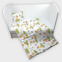 Set de pat pentru bebeluși 3 piese Rainy - Căprioare, 60 x 120 cm