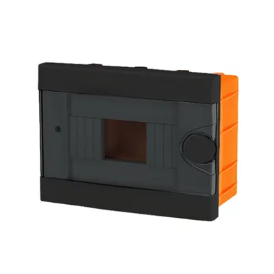 Plastic Box For Flush Mnt. 6 Way (2-6), Negru
