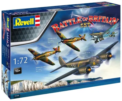 Set modele asamblabile Revell Militare: Avioane - 85 de ani de la Bătălia pentru Marea Britanie, 232 piese