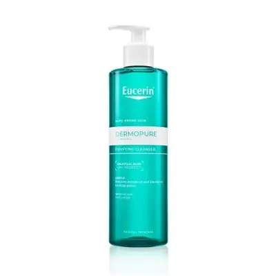 Gel de curățare purifiant cu acid salicilic DermoPure, 200 ml, Eucerin