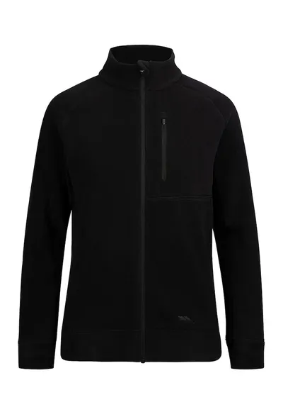 Bluza de trening cu fermoar - Negru
