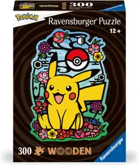 Puzzle din lemn Ravensburger din 300 de piese - Pokemon: Pikachu