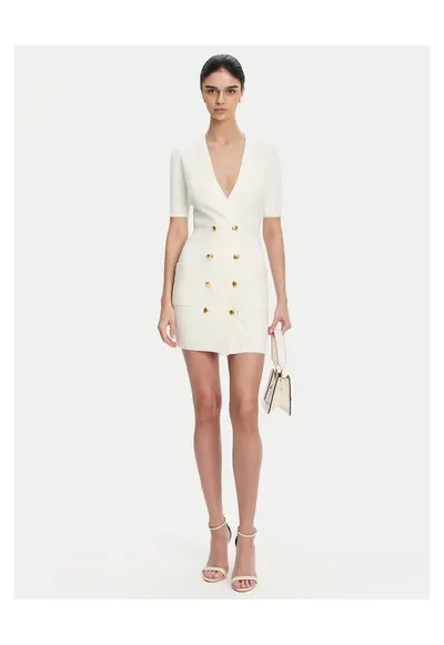 Rochie dama tricotatawqf - Alb