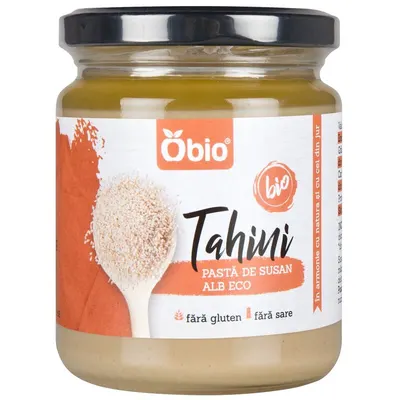 Tahini pasta din susan alb bio 250g Obio