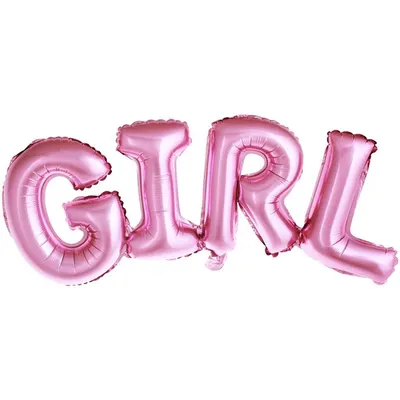 Balon party, model girl, culoarea roz, 74x33 cm
